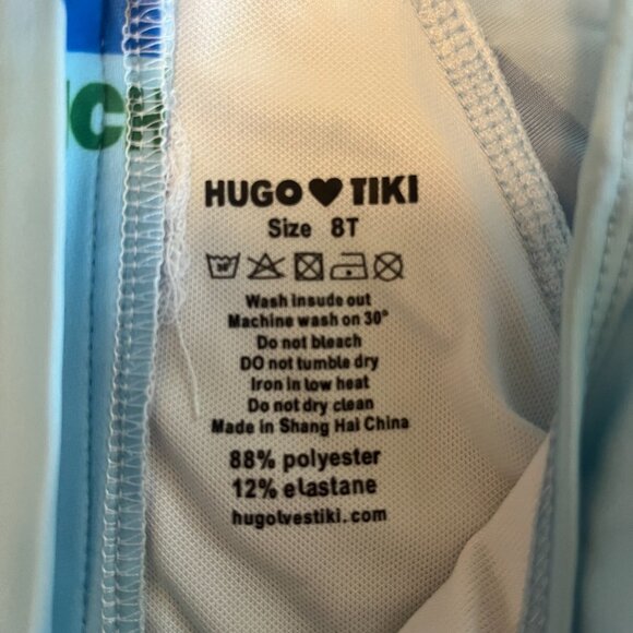 Hugo Loves Tiki Blue Walrus Full Length Rash Guard, Kids Size 8T - Picture 4 of 4
